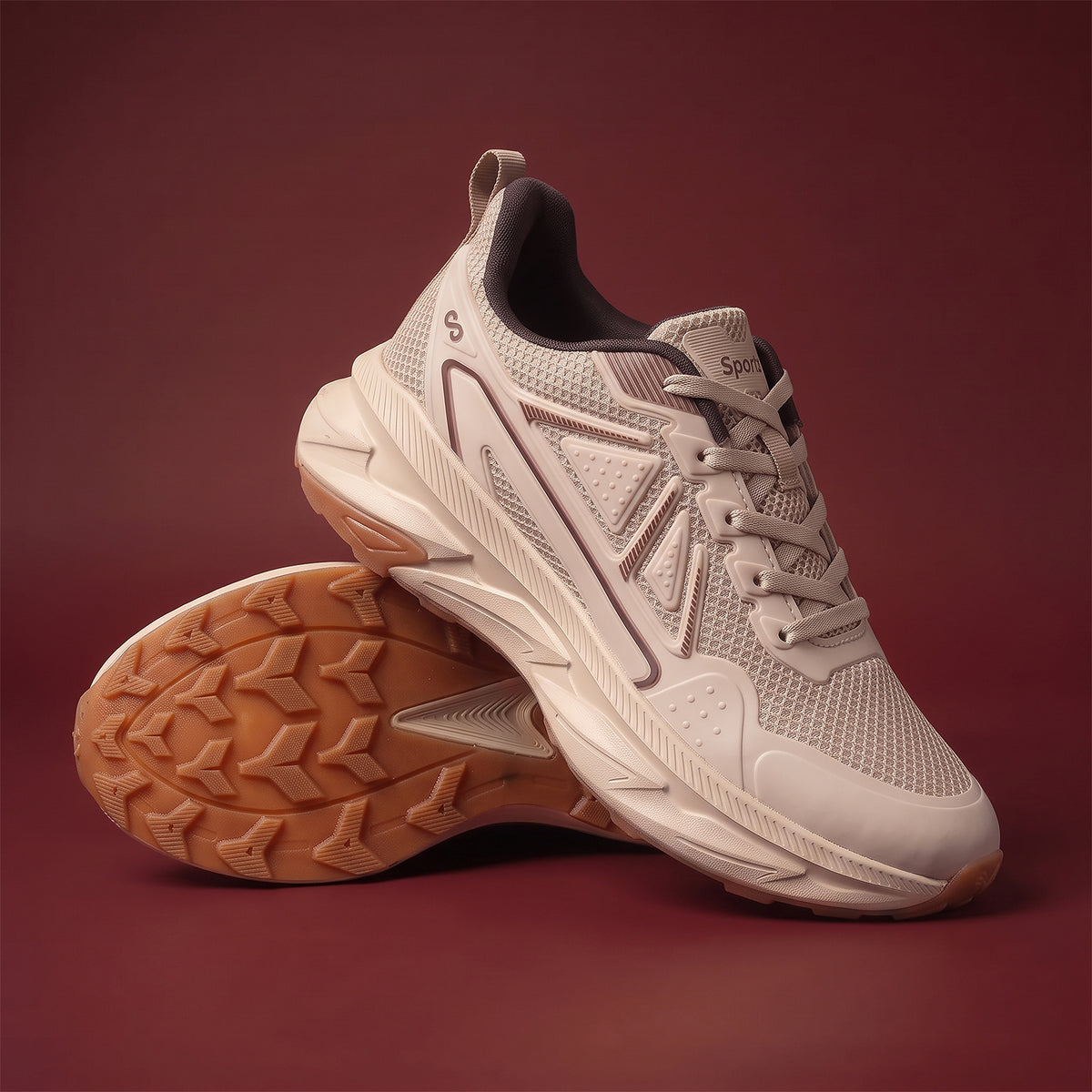 Men's Sports Shoes - ONG97017 Beige