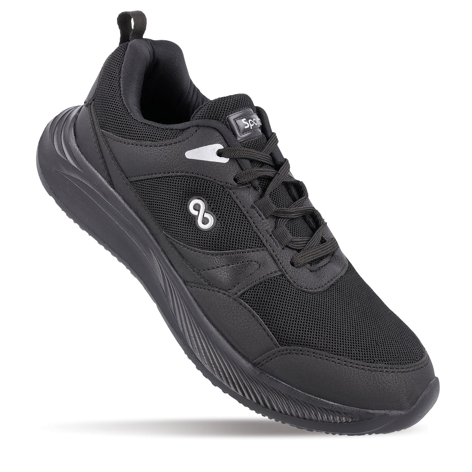 Men's Lace-up Sports Shoes - WS9625 Black