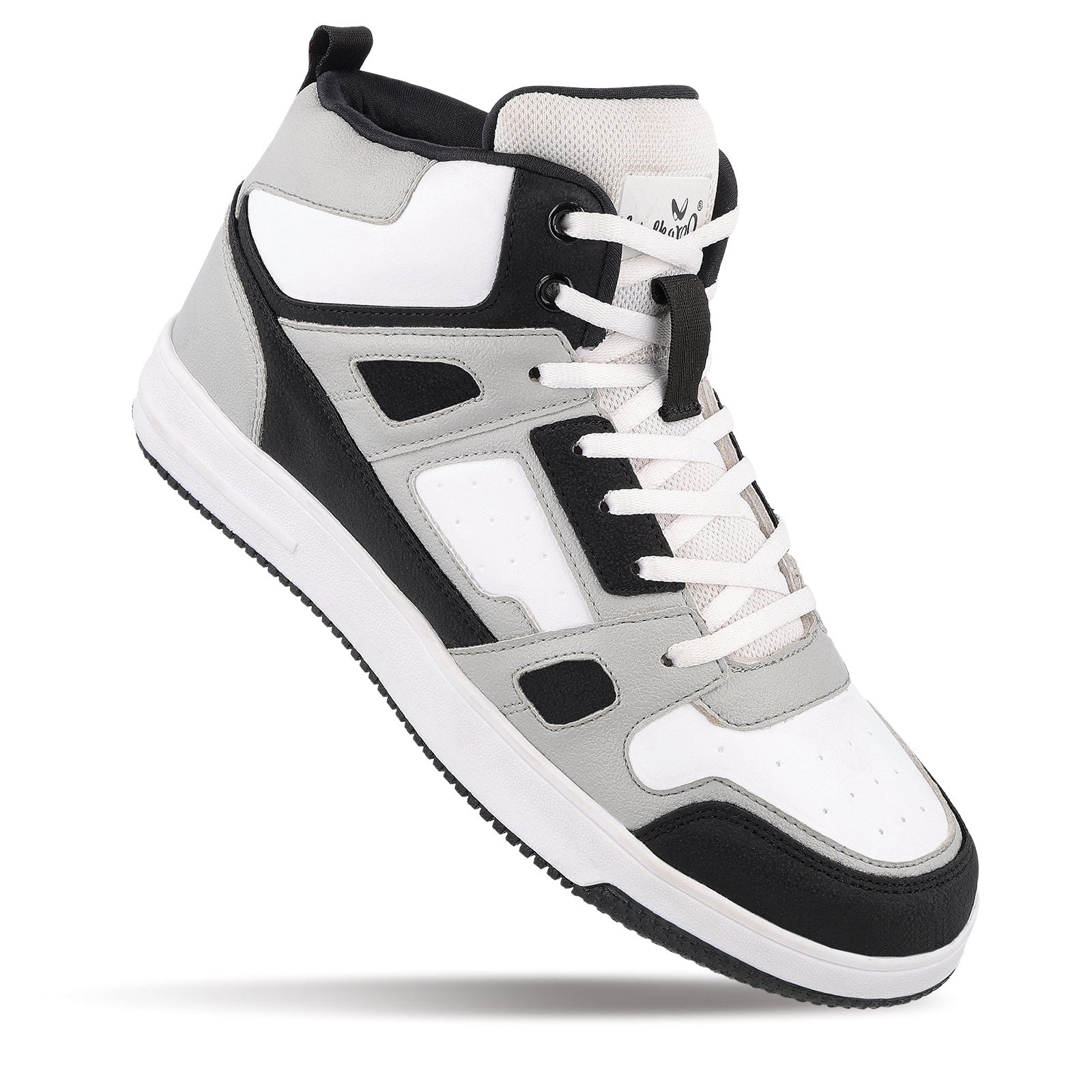 Men's High Top Sneakers - WY3466 Black White
