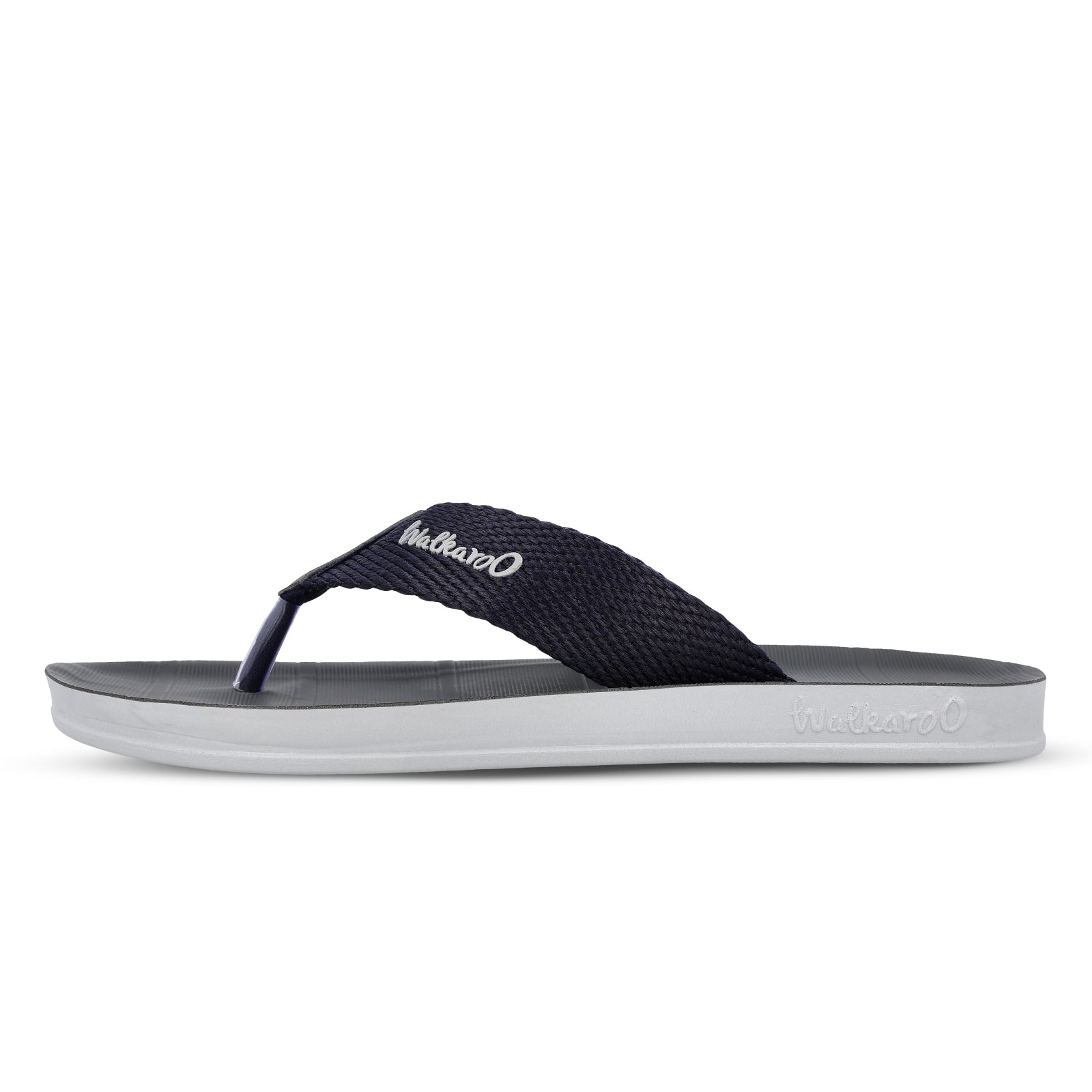 Walkaroo Men Solid Thong Sandals - WG5002 Blue