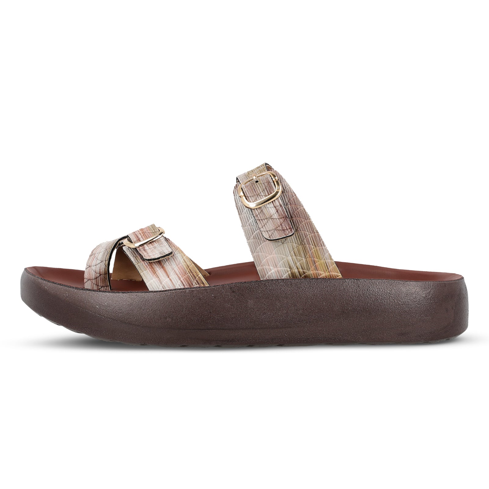 Women's Daily Wear Sandals - WLP72046 Brown