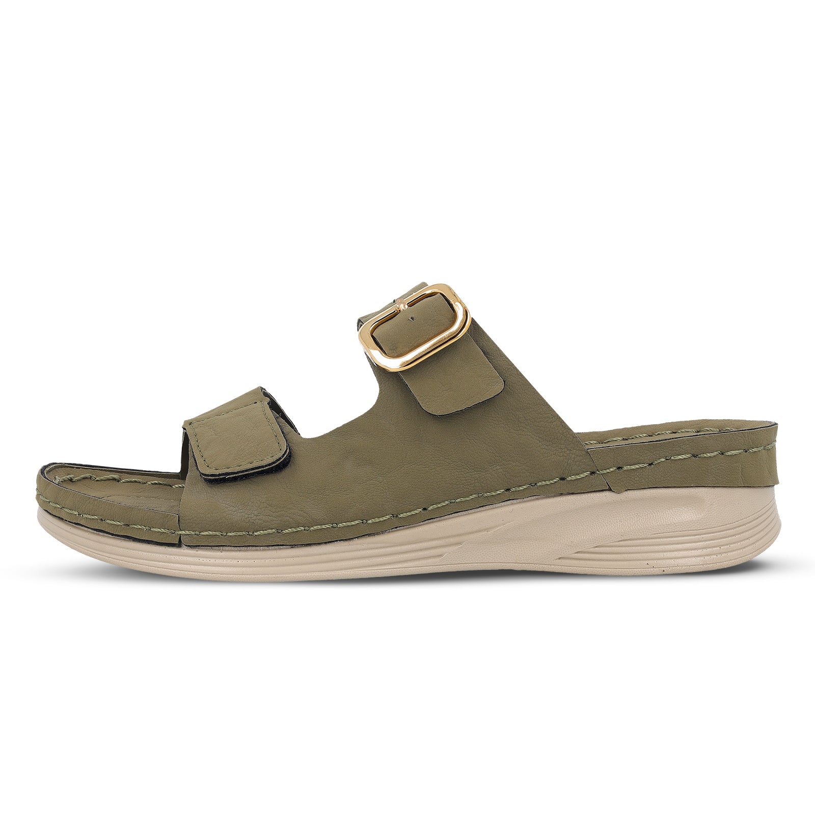 Women's Daily Wear Comfort Sandals -WLP74026 Olive