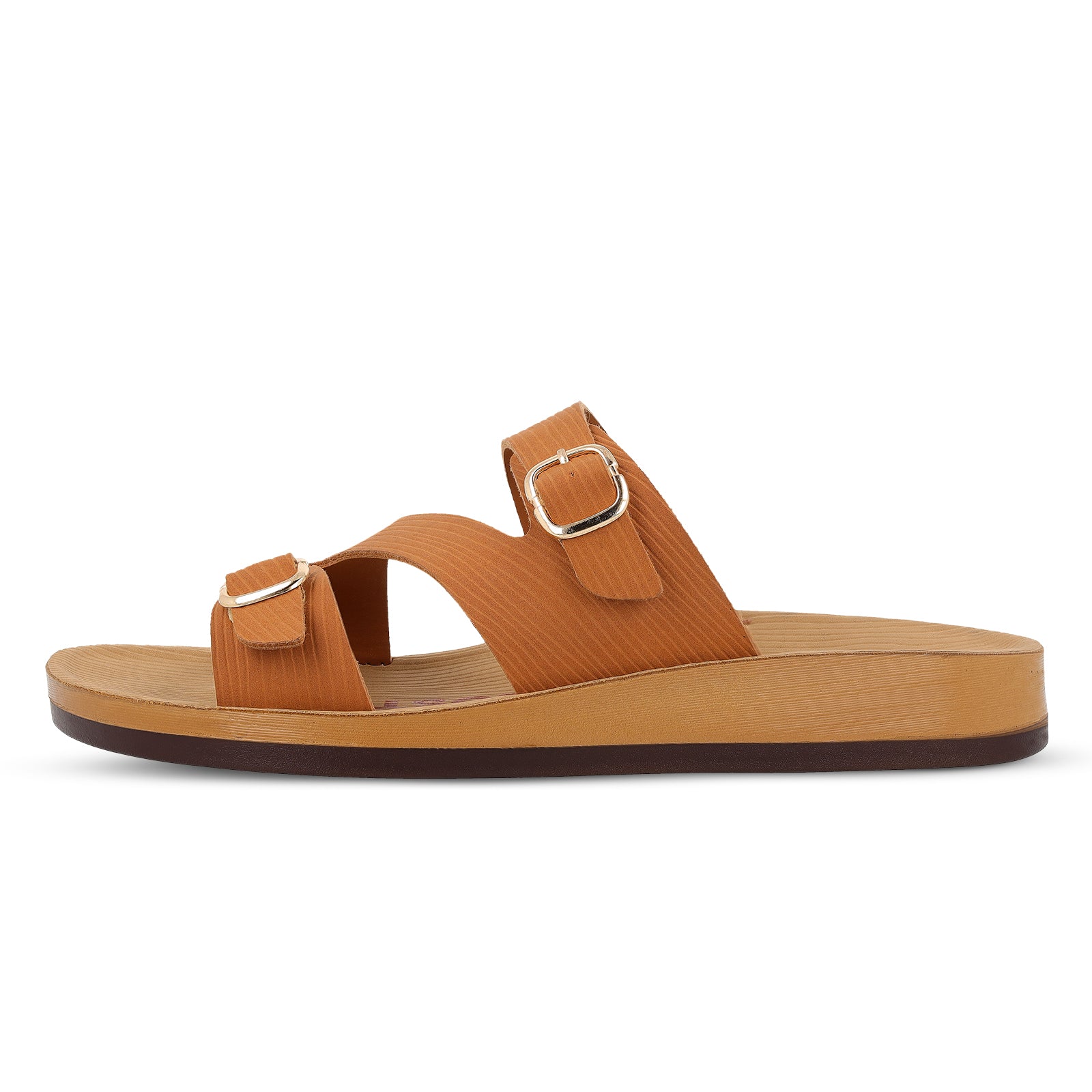 Women's Daily Wear Sandals - WLP72016 Caramel