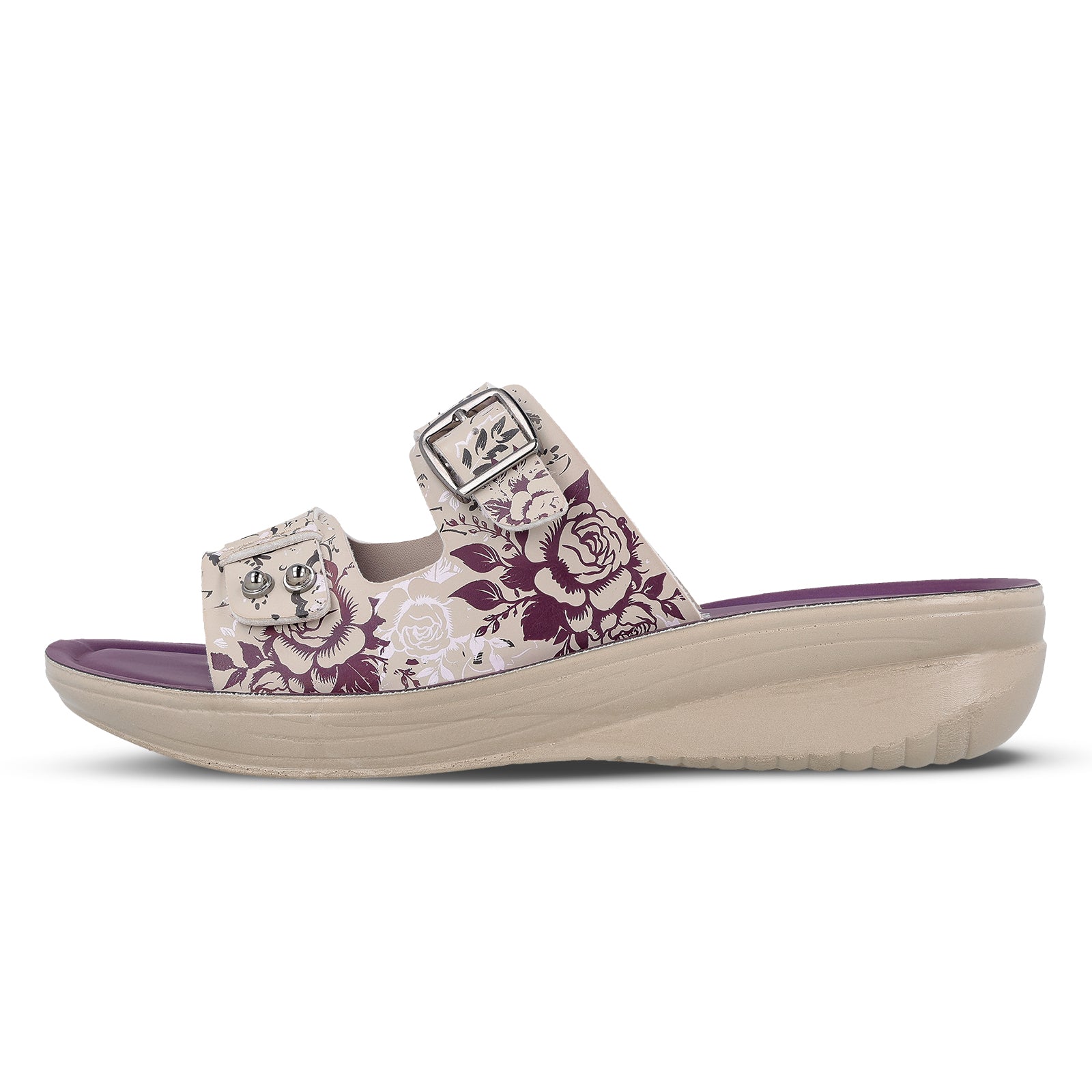 Women's Daily Wear Sandal - WLR74019 Plum