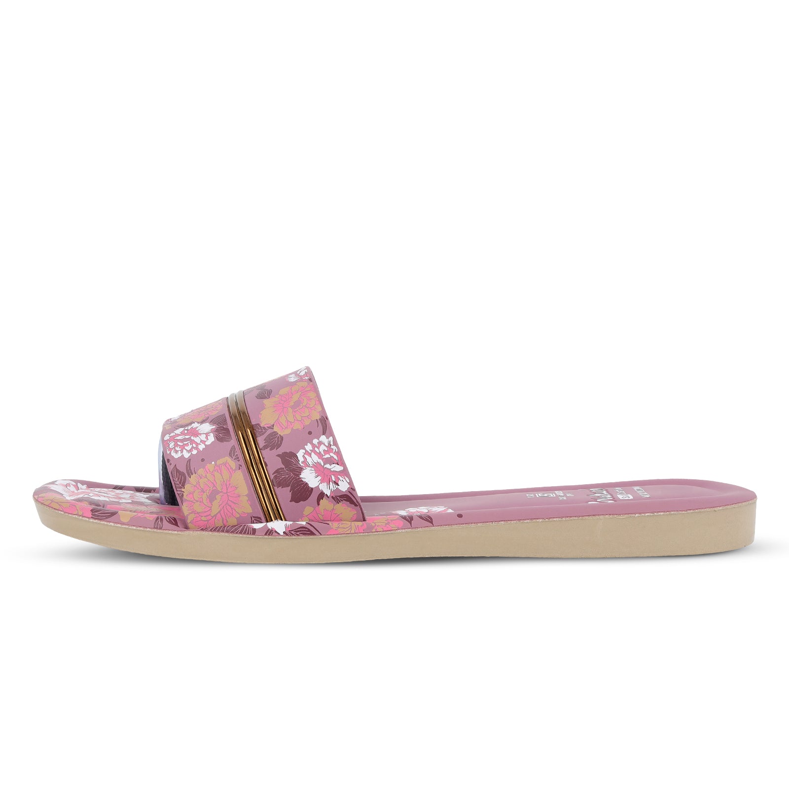 Women's Slide Sandals - WLR73014 Mauve