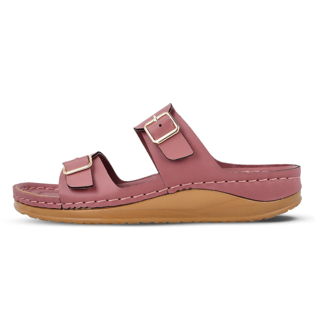 Women's Daily Wear Comfort Sandals - WLP74021 Dusty Rose