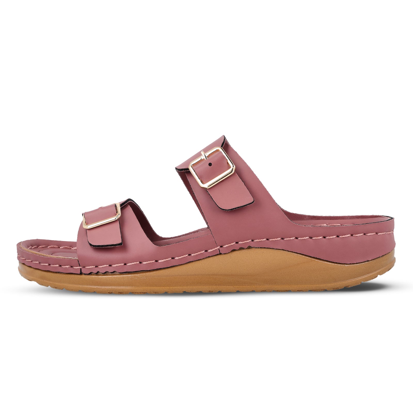 Women's Daily Wear Comfort Sandals - WLP74021 Dusty Rose