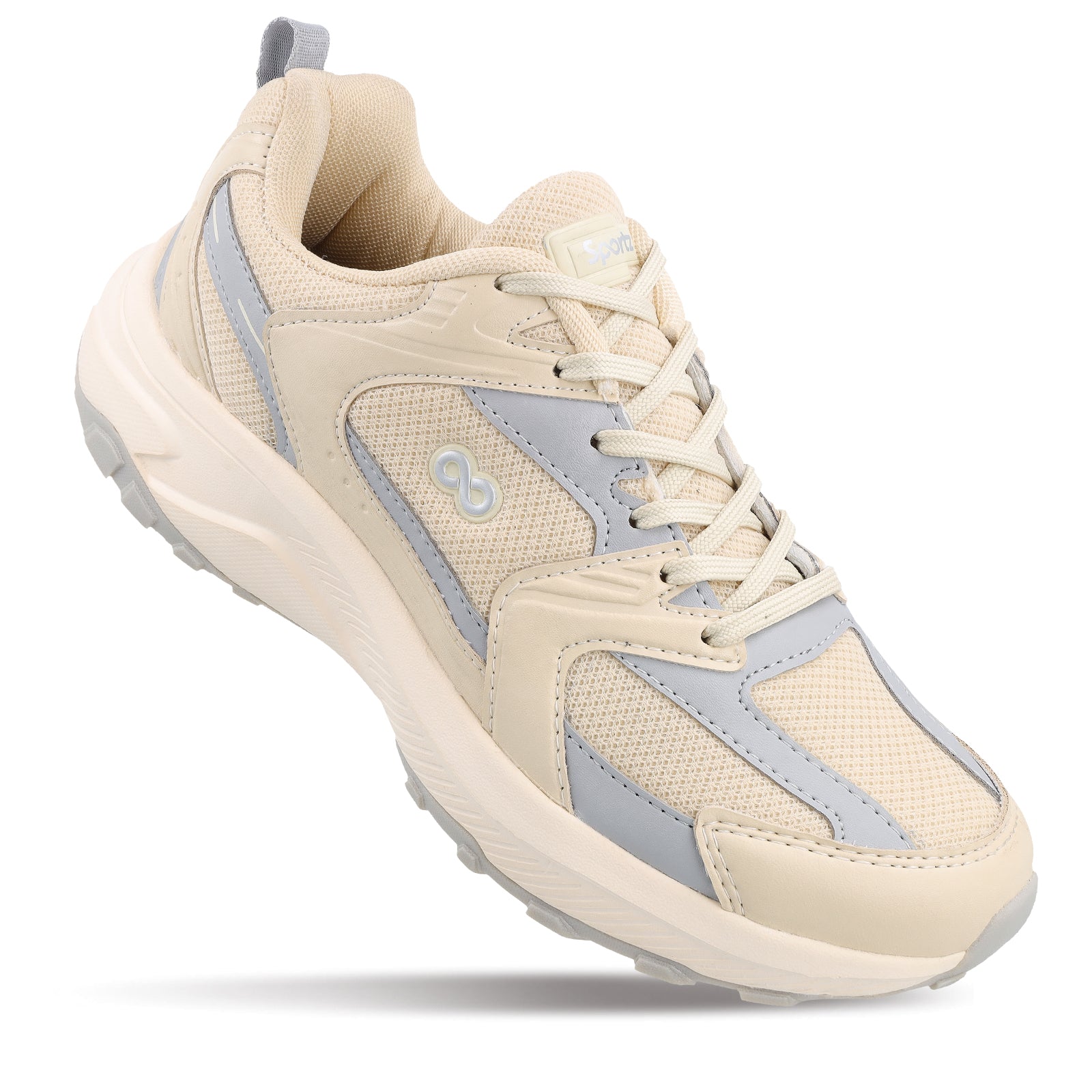 Men's Lace-up Sports Shoe - WS9188 Beige