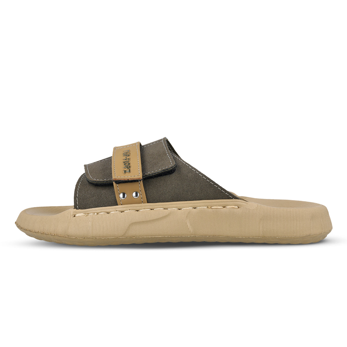 Men's Flip Flops- FGR41706 Khaki Olive