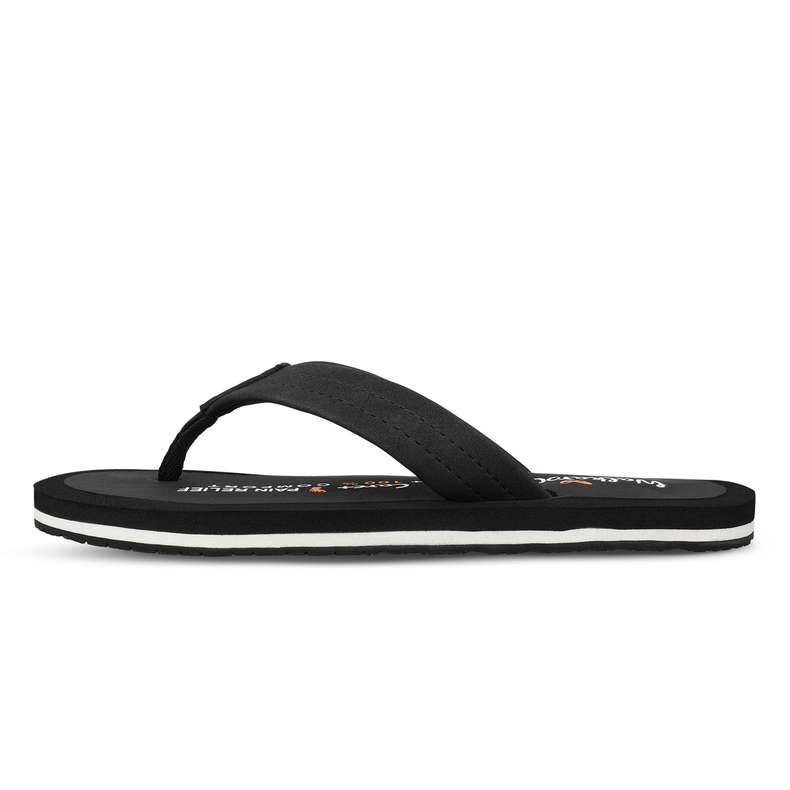 Men's Care Plus Flip-Flop  - WH3810 Black