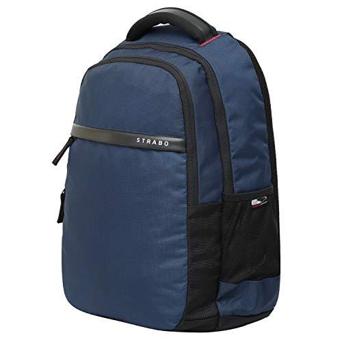 Strabo Moto Laptop Bag School & College Backpacks - Colour Blue 25L Water Resistant - Strabo