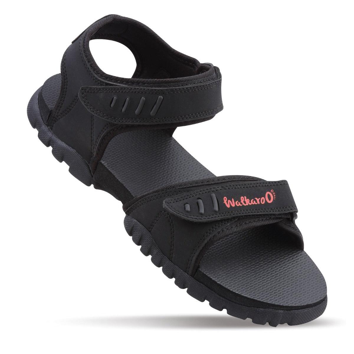 Walkaroo Boys Strappy Floater Sandals 4509 Black - Main Image