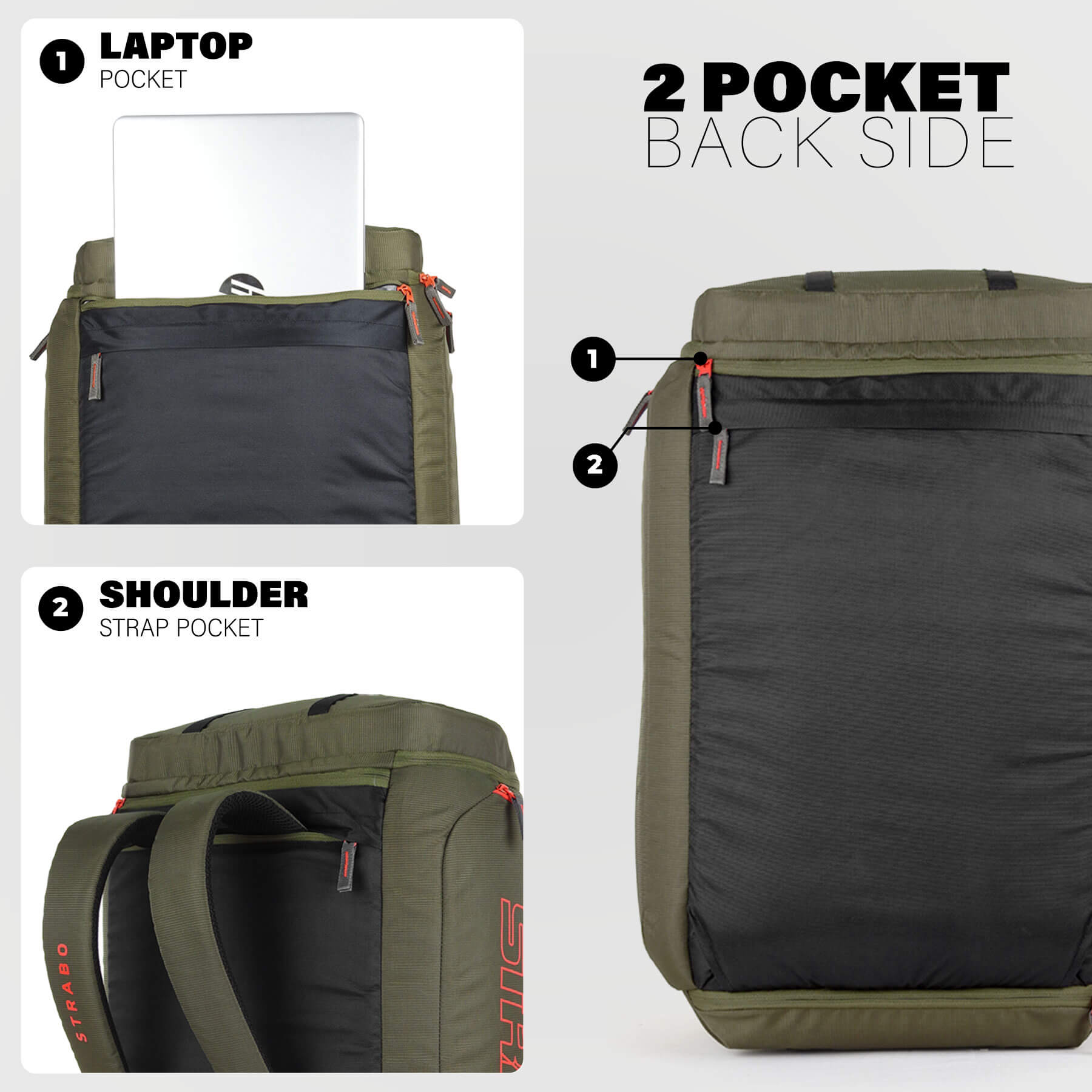 Camper 2-in-1 Duffel + Backpack - Olive