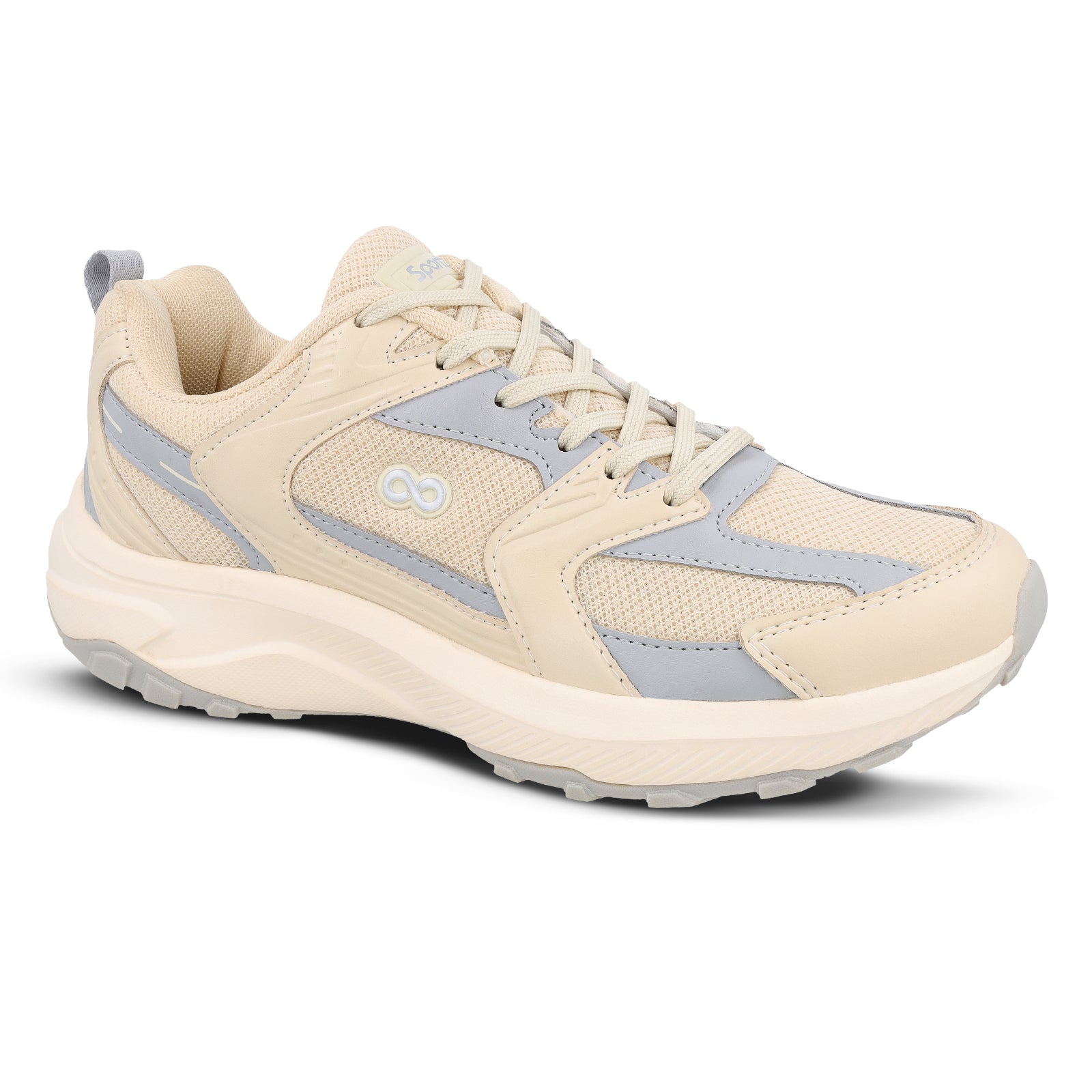 Men's Lace-up Sports Shoe - WS9188 Beige