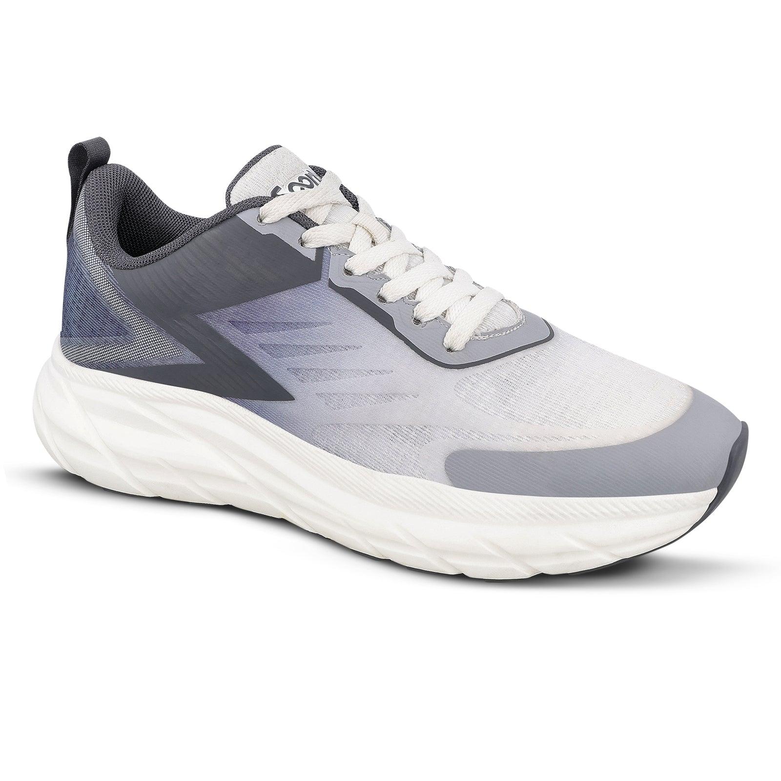 Men's Lace-up Sports Shoes - WS97543 White Grey