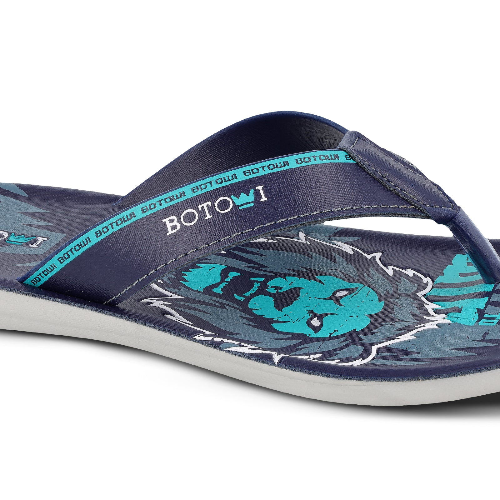 BOTOWI Men's Slipper - BW3502 Blue Mint