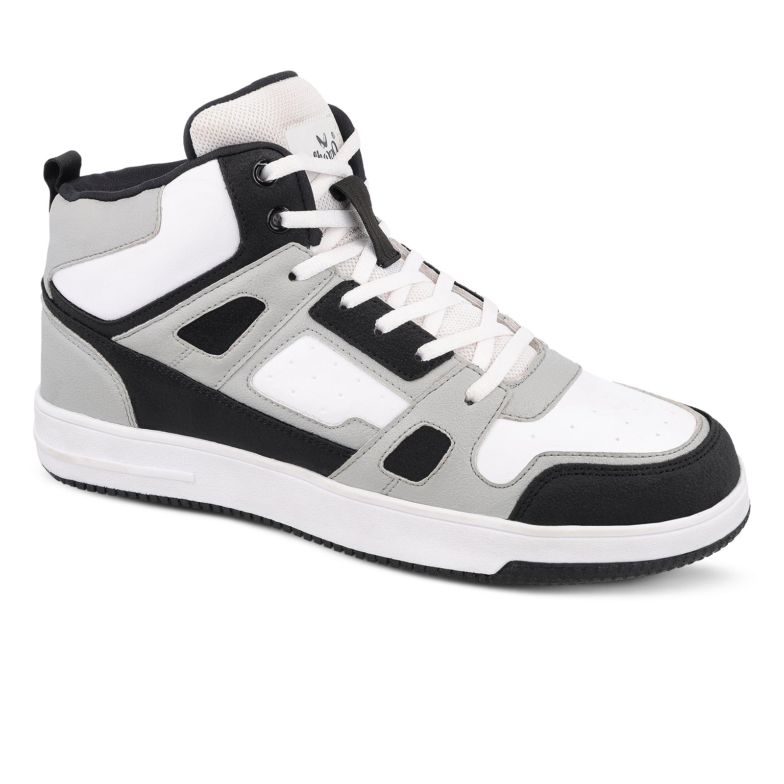 Men's High Top Sneakers - WY3466 Black White
