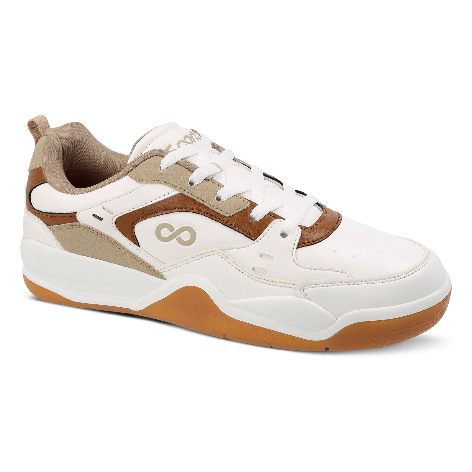 Men's Colourblocked Sneakers - WY3477 White Beige