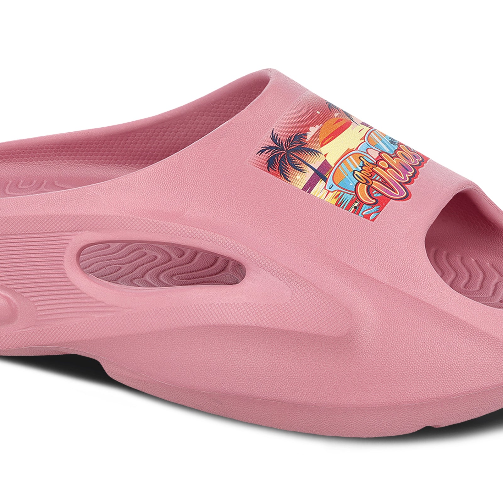 Women's Flip Flop Sliders  - WC8930 Dull Pink