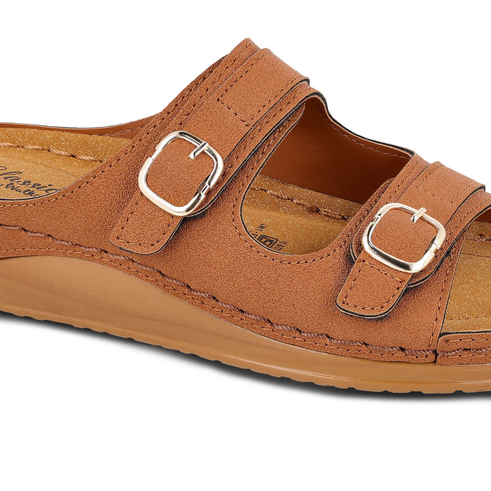 Women's Daily Wear Comfort Sandals - WLP74008 Brown