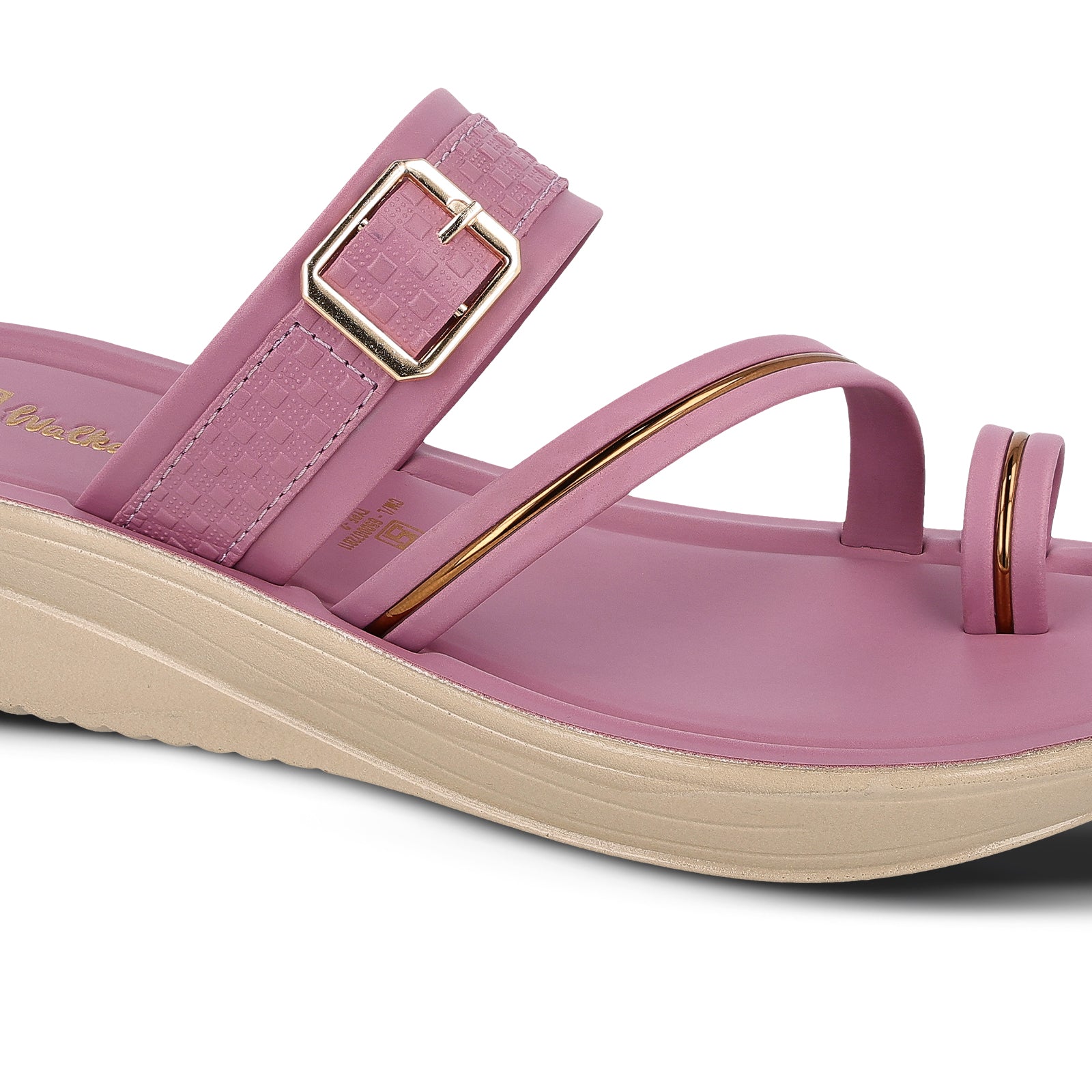 Women's Wedge Heel Sandals - WLR72032 Mauve