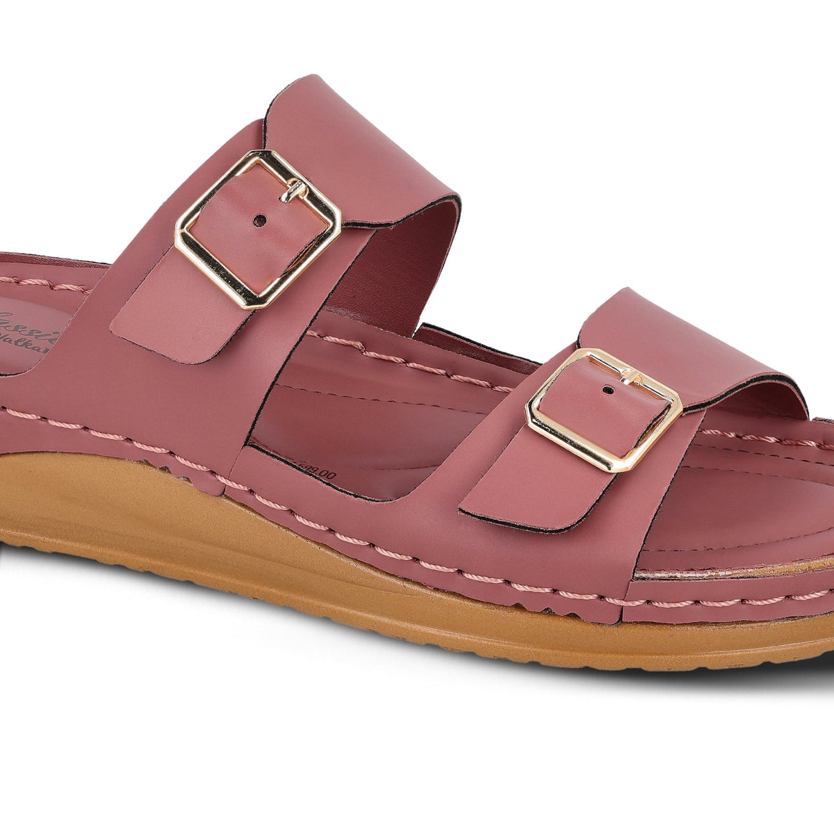 Women's Daily Wear Comfort Sandals - WLP74021 Dusty Rose
