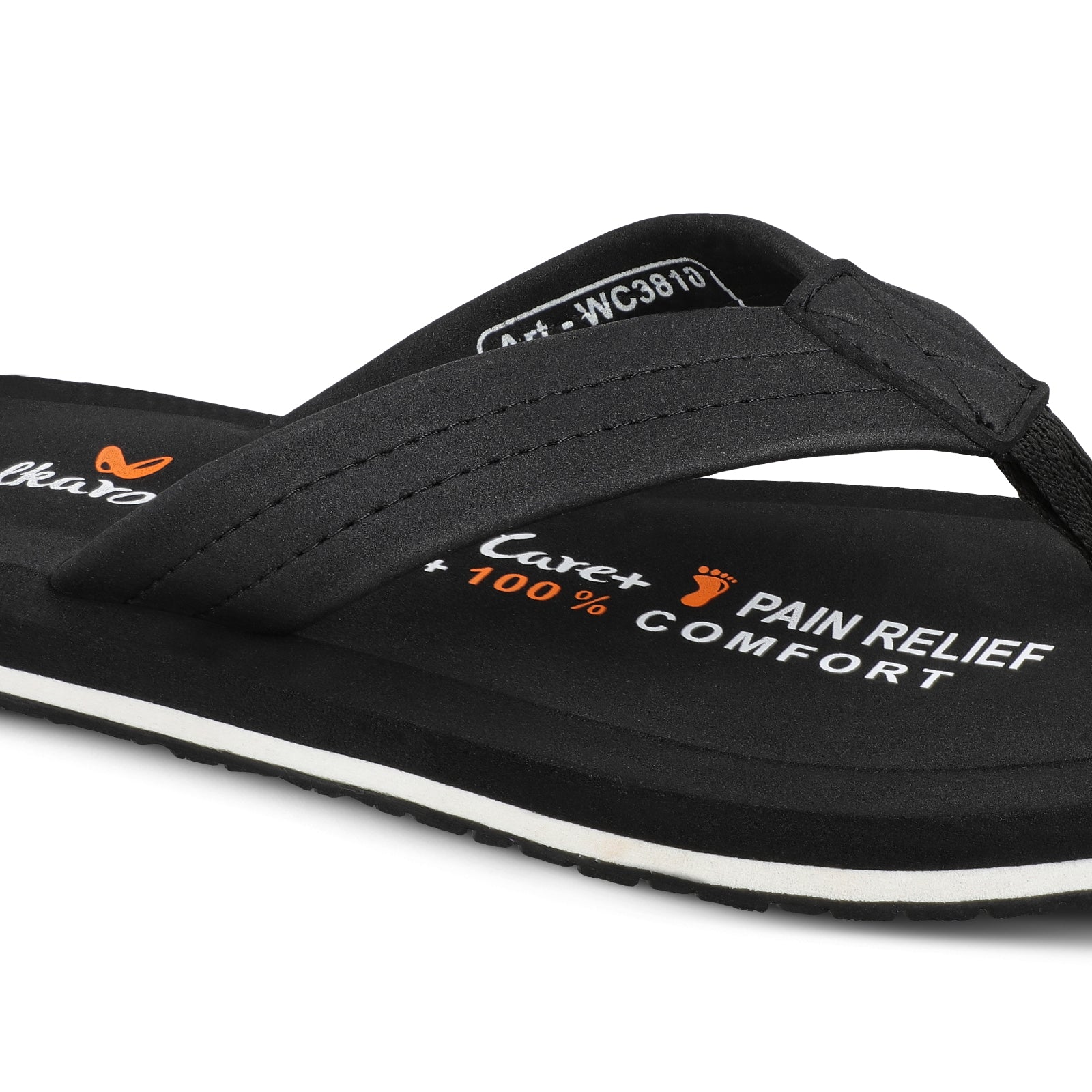 Men's Care Plus Flip-Flop  - WH3810 Black