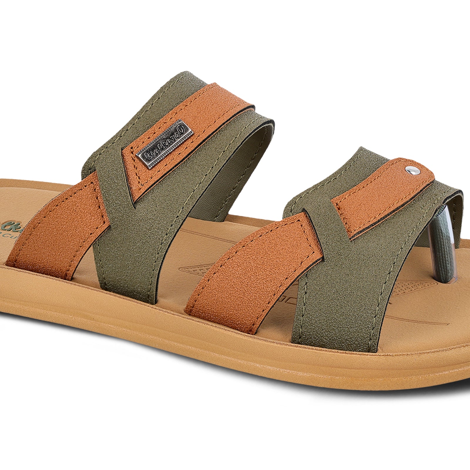 Men's Daily Wear Comfort Sandals - WGB53064 Olive Tan
