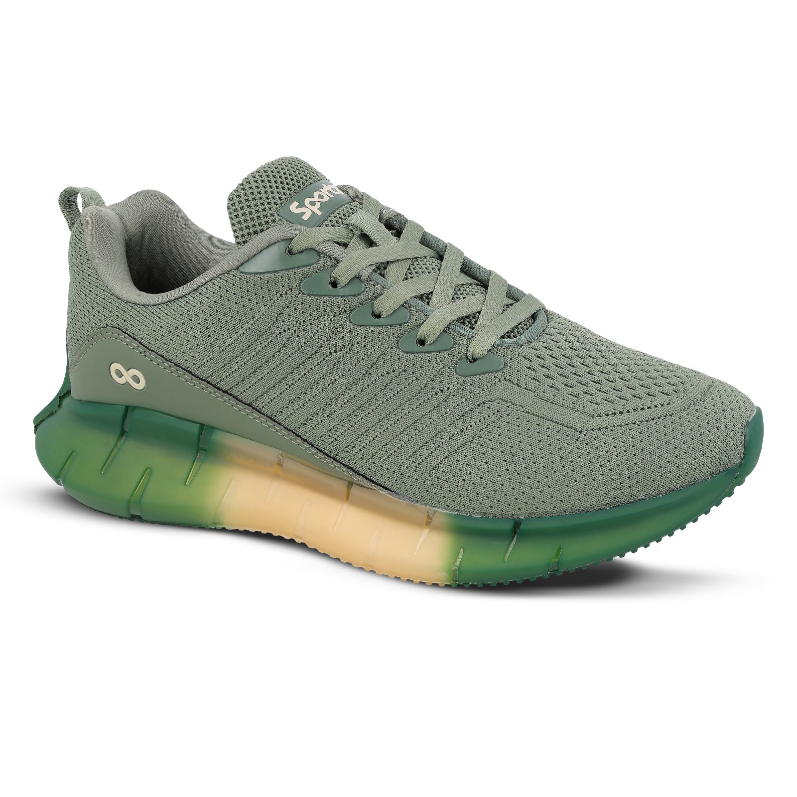 Men's Lace-up Walking Shoe - WS9101 Olive