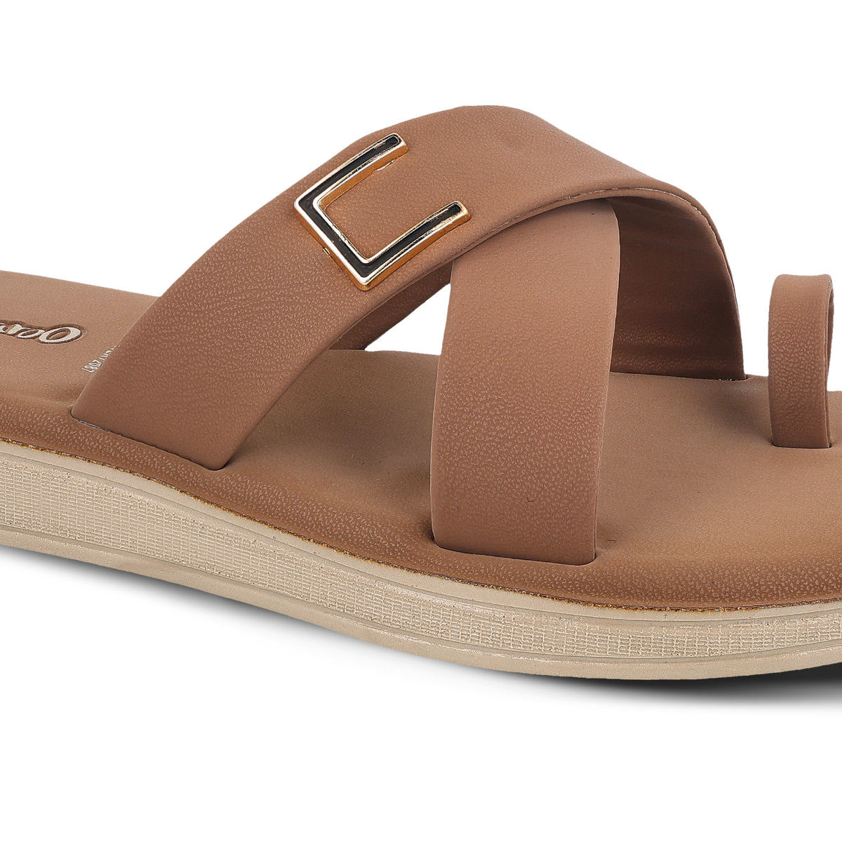 Women's Daily Wear Sandals - WLR72087 Toffee