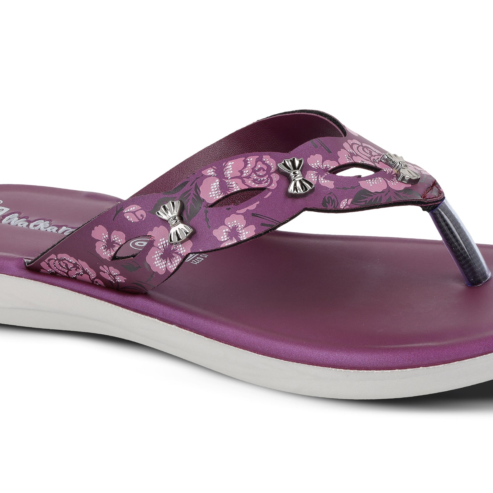 Women's Daily Wear Sandals - WLR70417 Plum