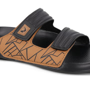 Men's Daily Wear Sandal- WC8796 Black Brown