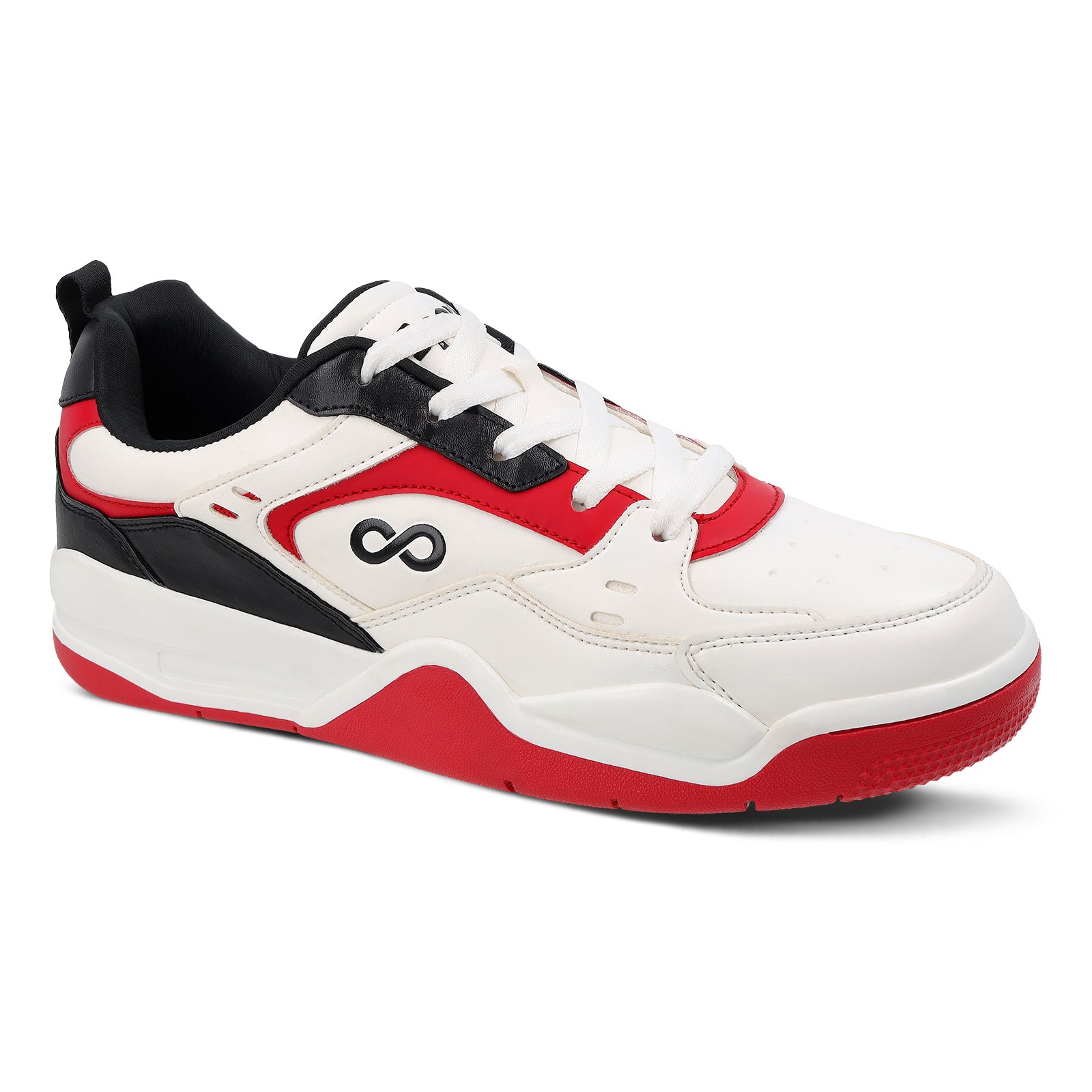 Men's Colourblocked Sneakers - WY3477 White Red