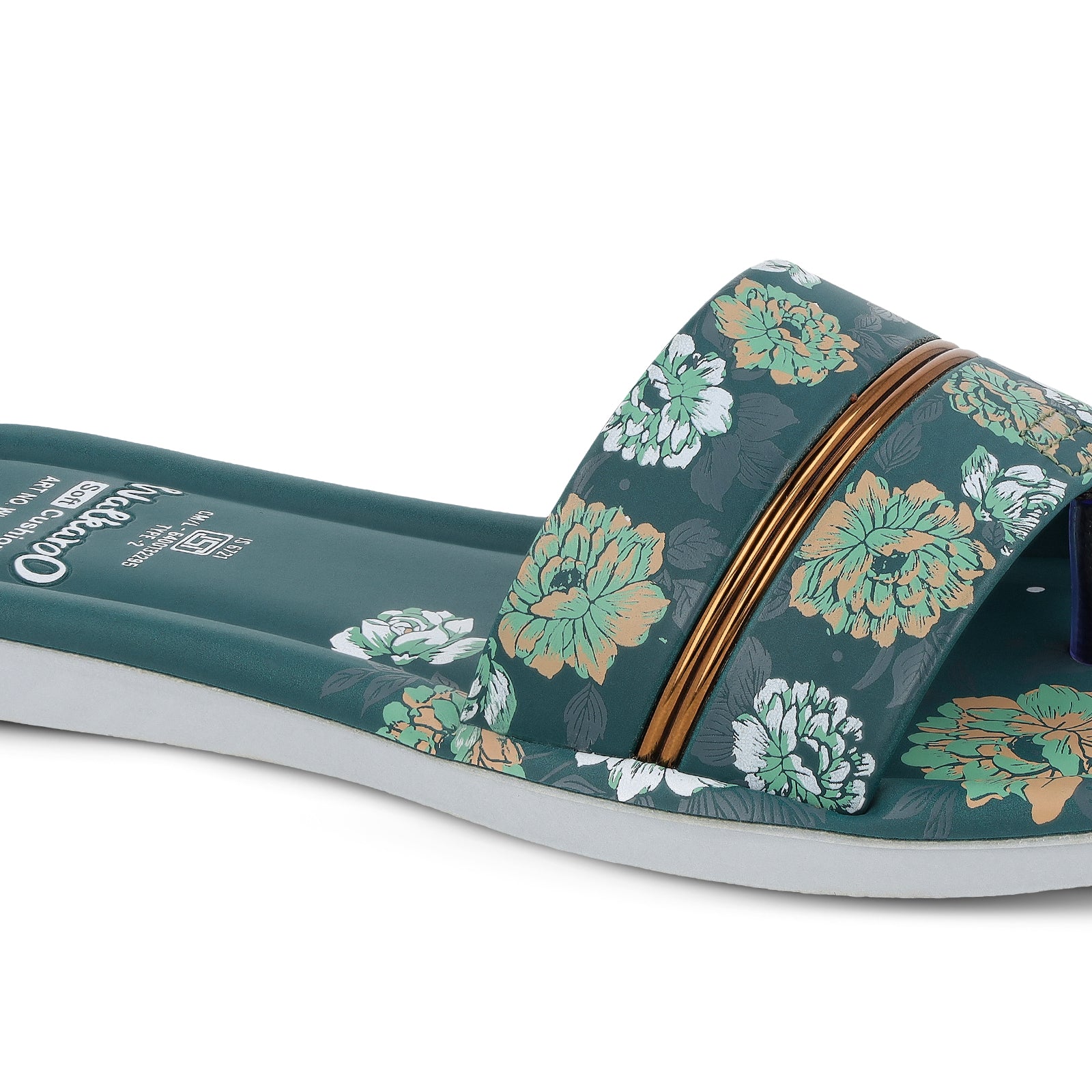 Women's Slide Sandals - WLR73014 Green