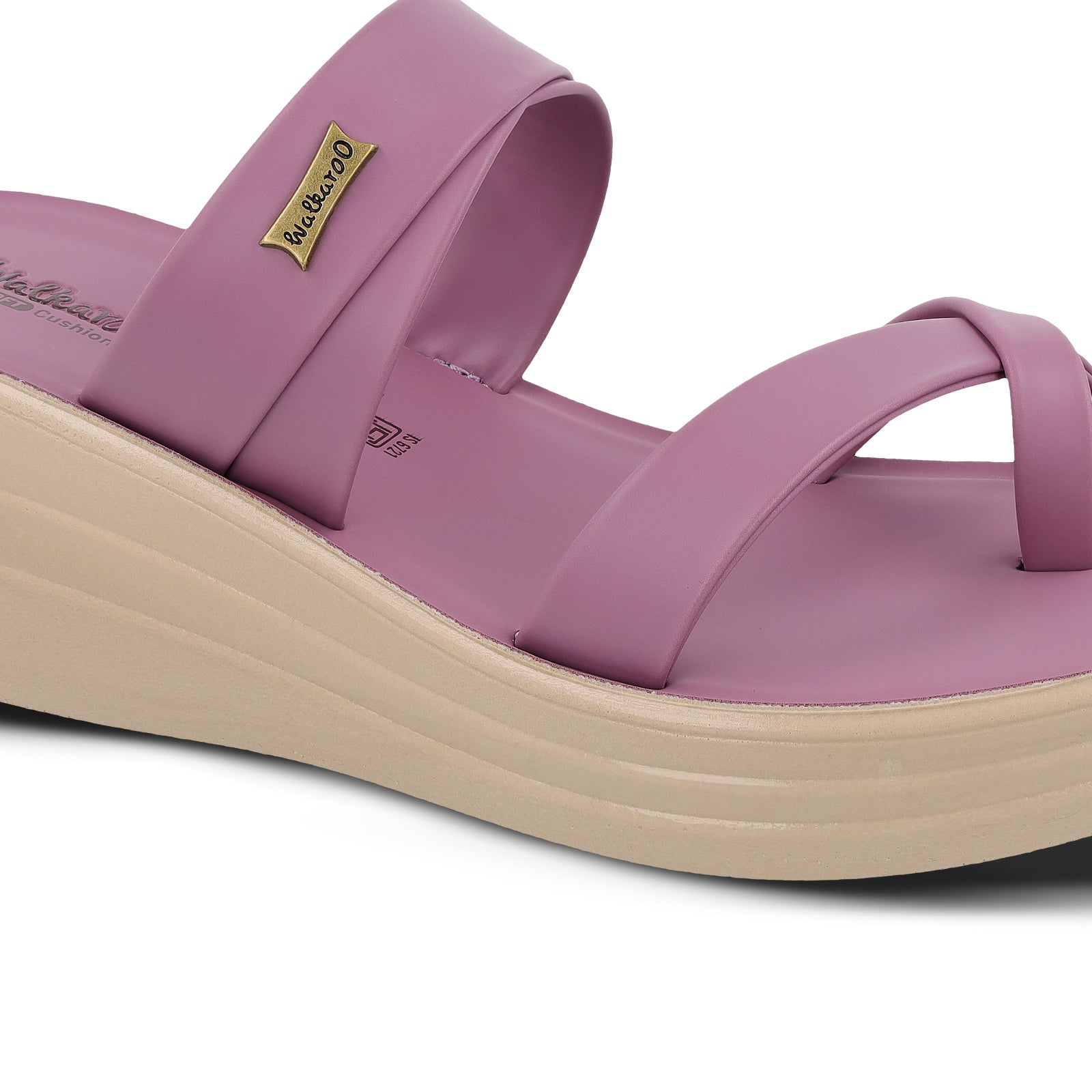 Women's Wedge Heel Sandals - WLP72029 Mauve