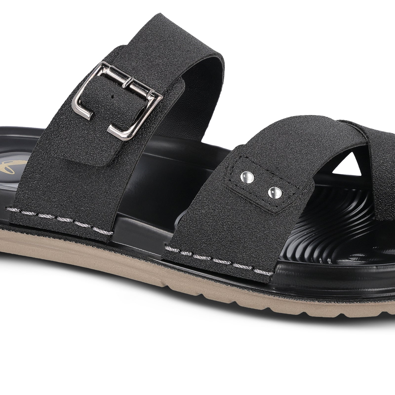 Men's Daily Wear Comfort Sandals - WGP53089 Black