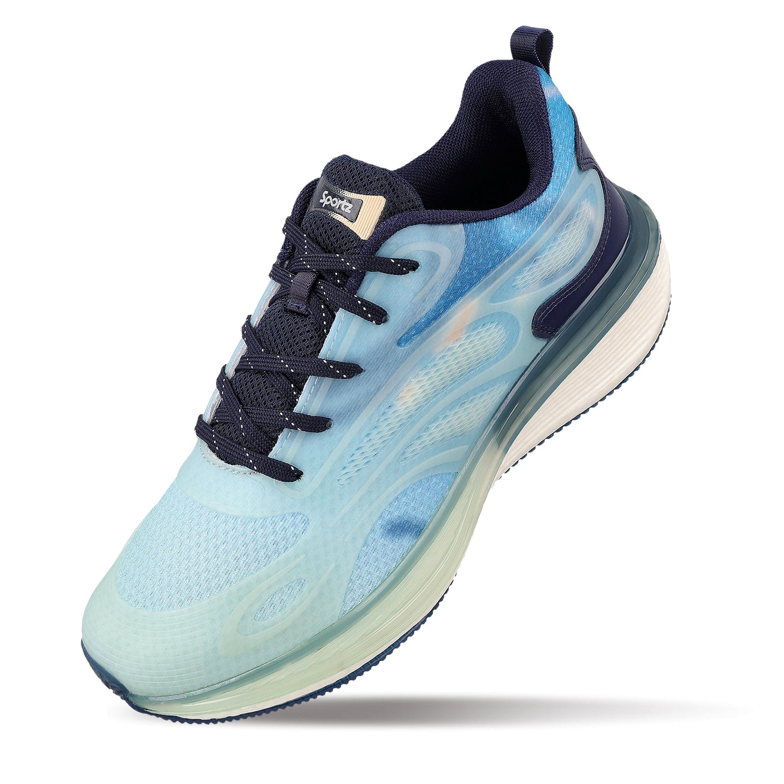 Men's Night Glow Sports Shoe - WS9154 Sea Blue