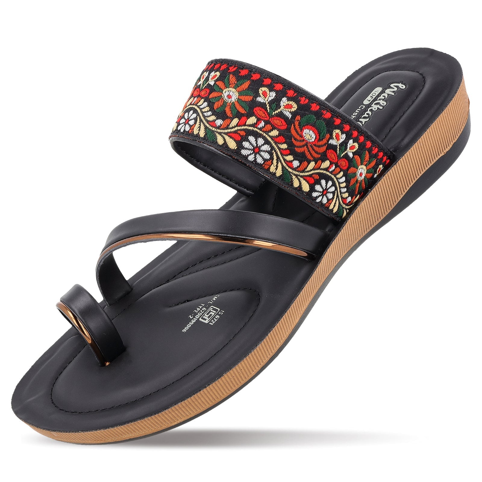 Women's Wedge Heel Sandals - WLP72063 Black