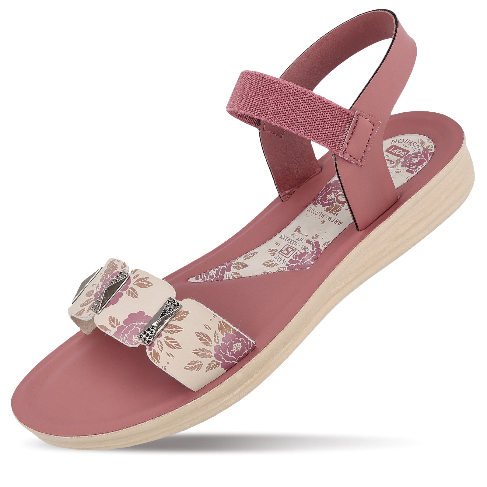 Women's Daily Wear Sandals - WLR77035 Dusty Rose