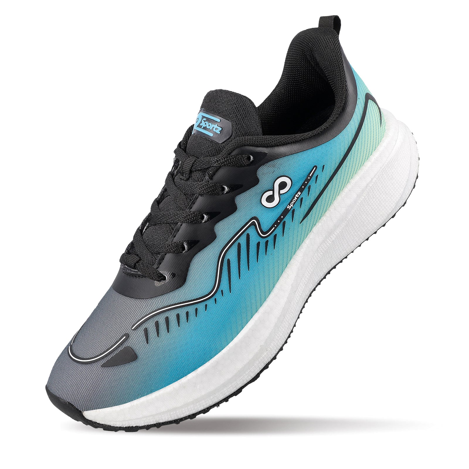 Men's Active Beads Sports Shoe - WS9163 Blue Green