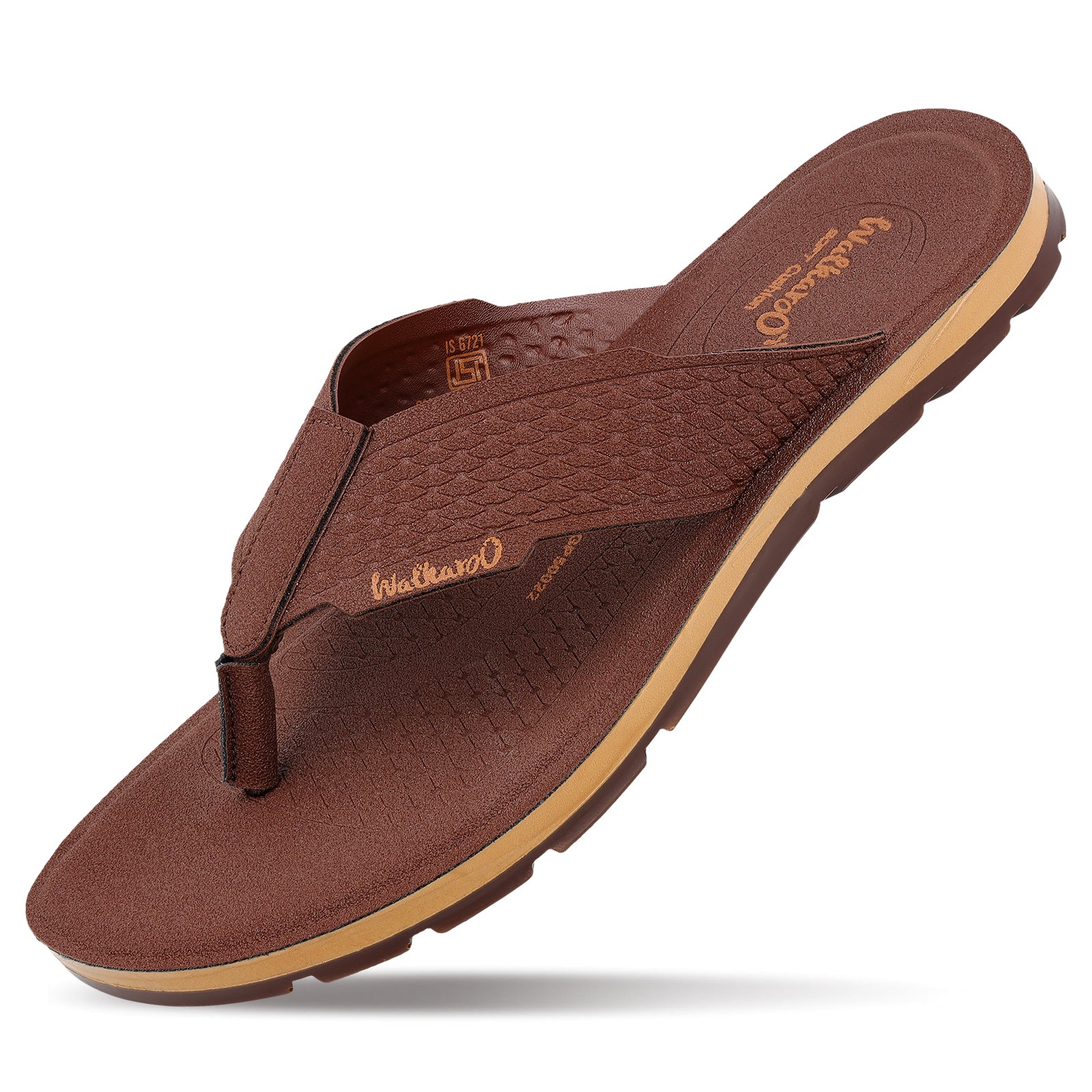 Men's Daily Wear V-Strap Sandals - WGP50022 Brown