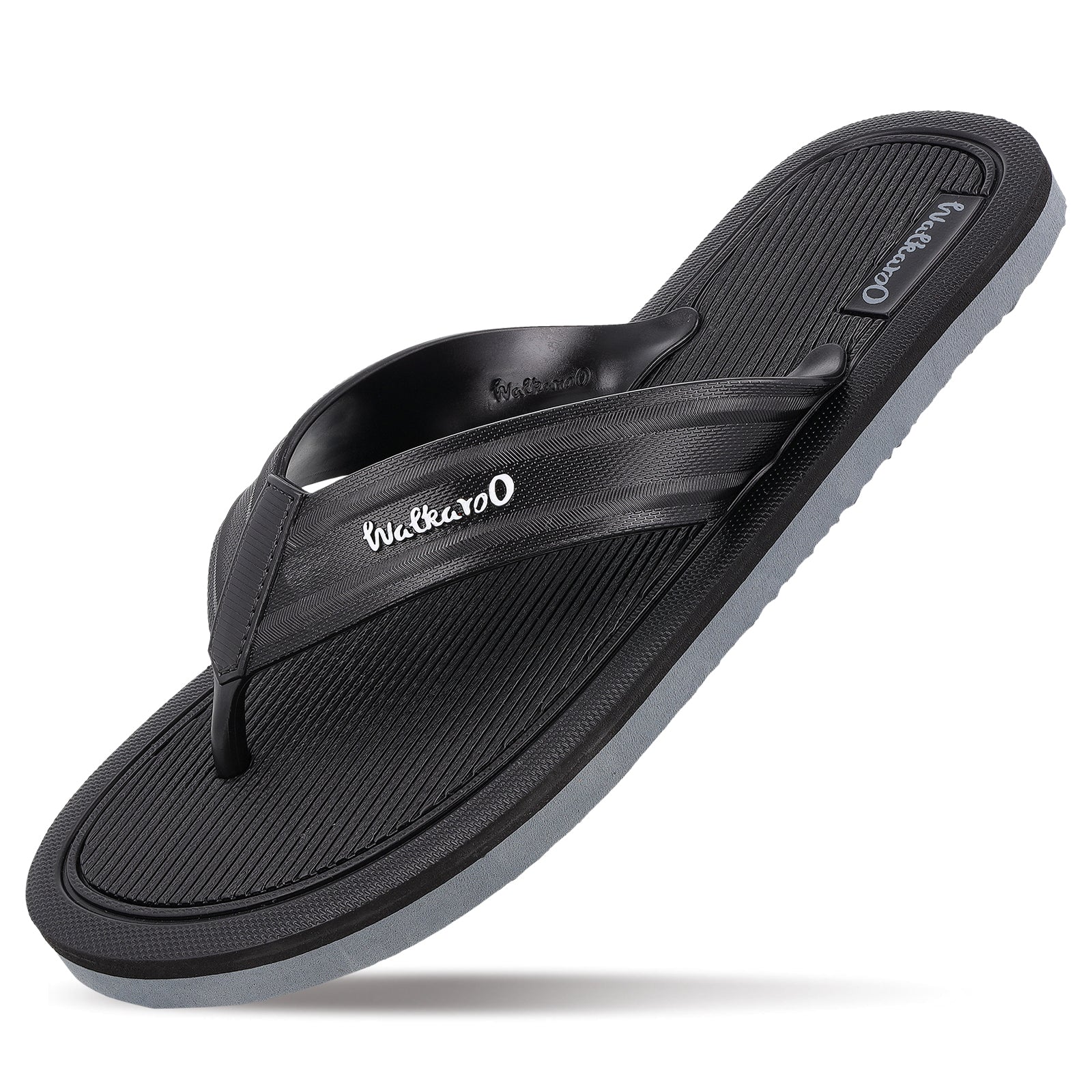 Men's Hawai Slippers - HG190 Black Grey
