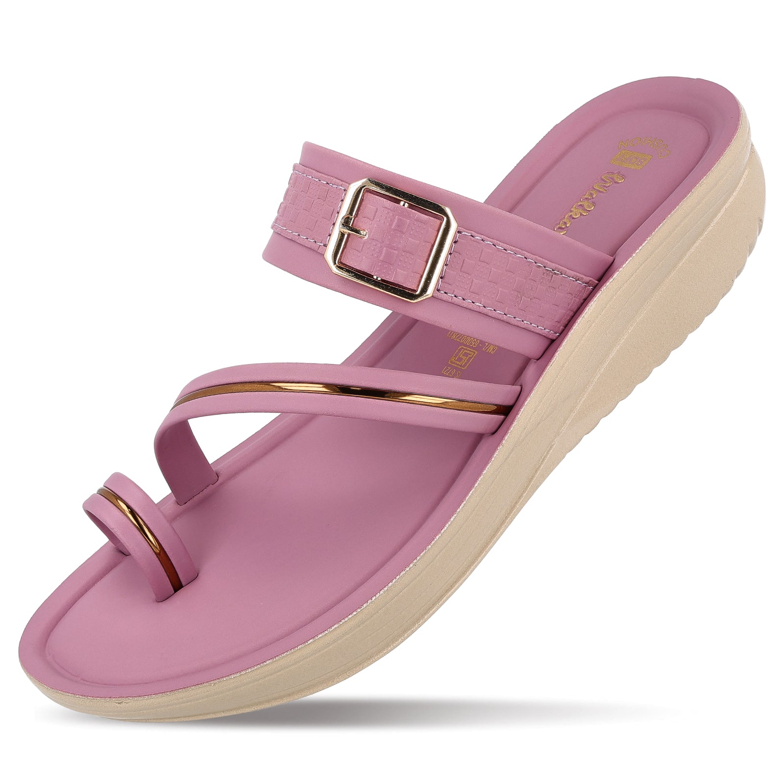 Women's Wedge Heel Sandals - WLR72032 Mauve