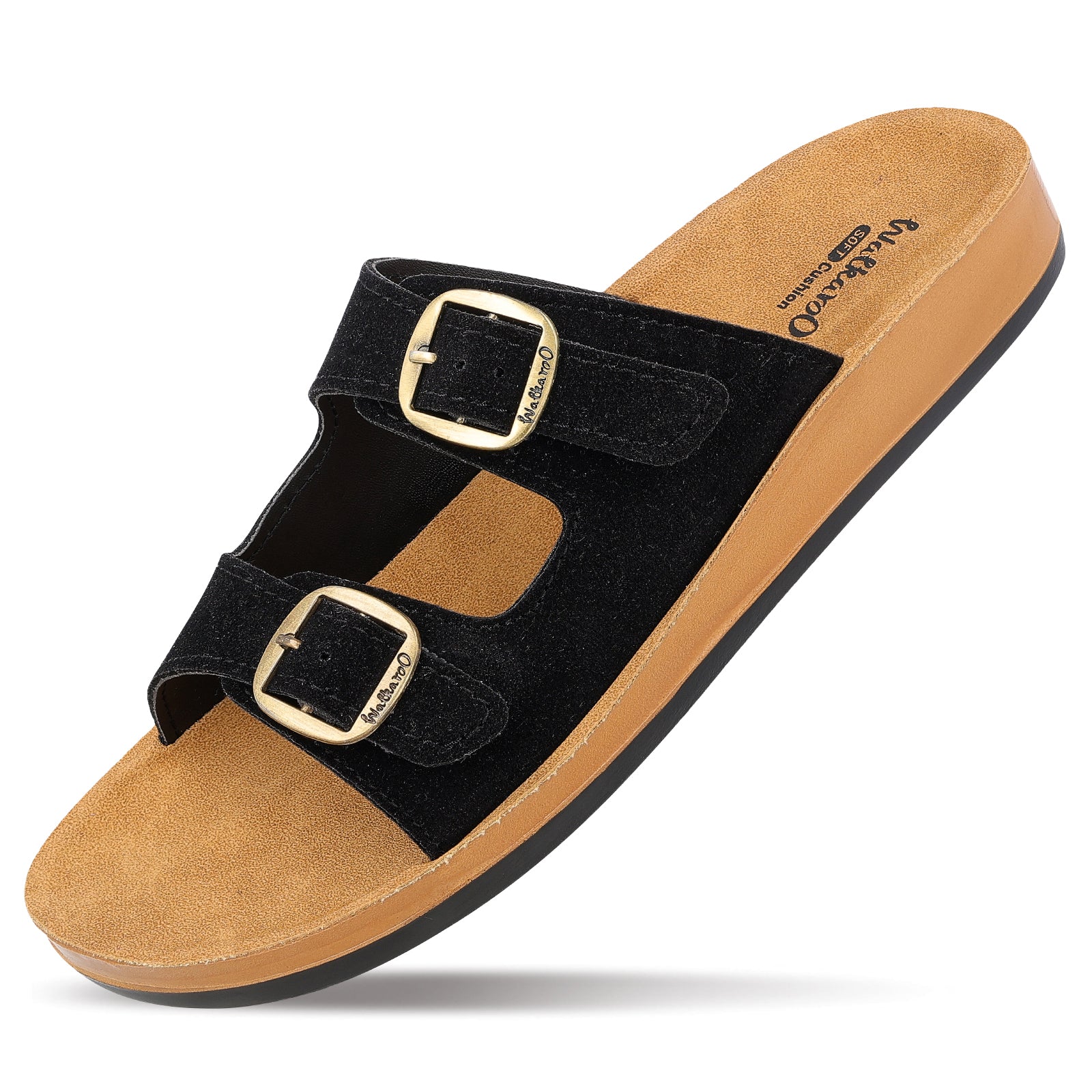 Women's Daily Wear Sandals - WE2362 Black Beige