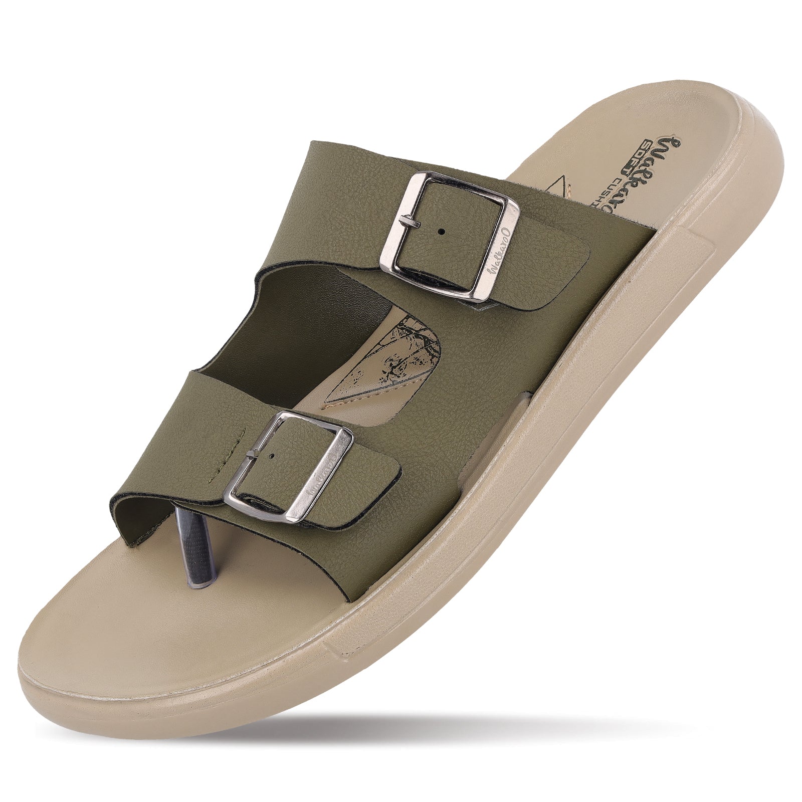 Men's Daily Wear Sandals - WGR53462 Olive Cream