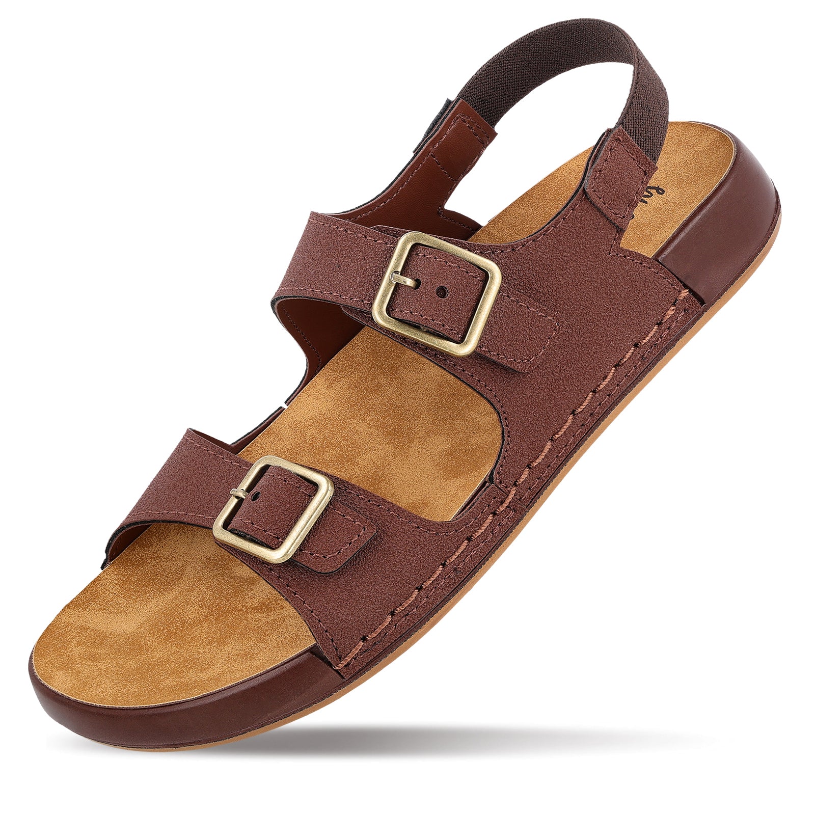 Women's Daily Wear Comfort Sandals - WLP78003 Brown Beige