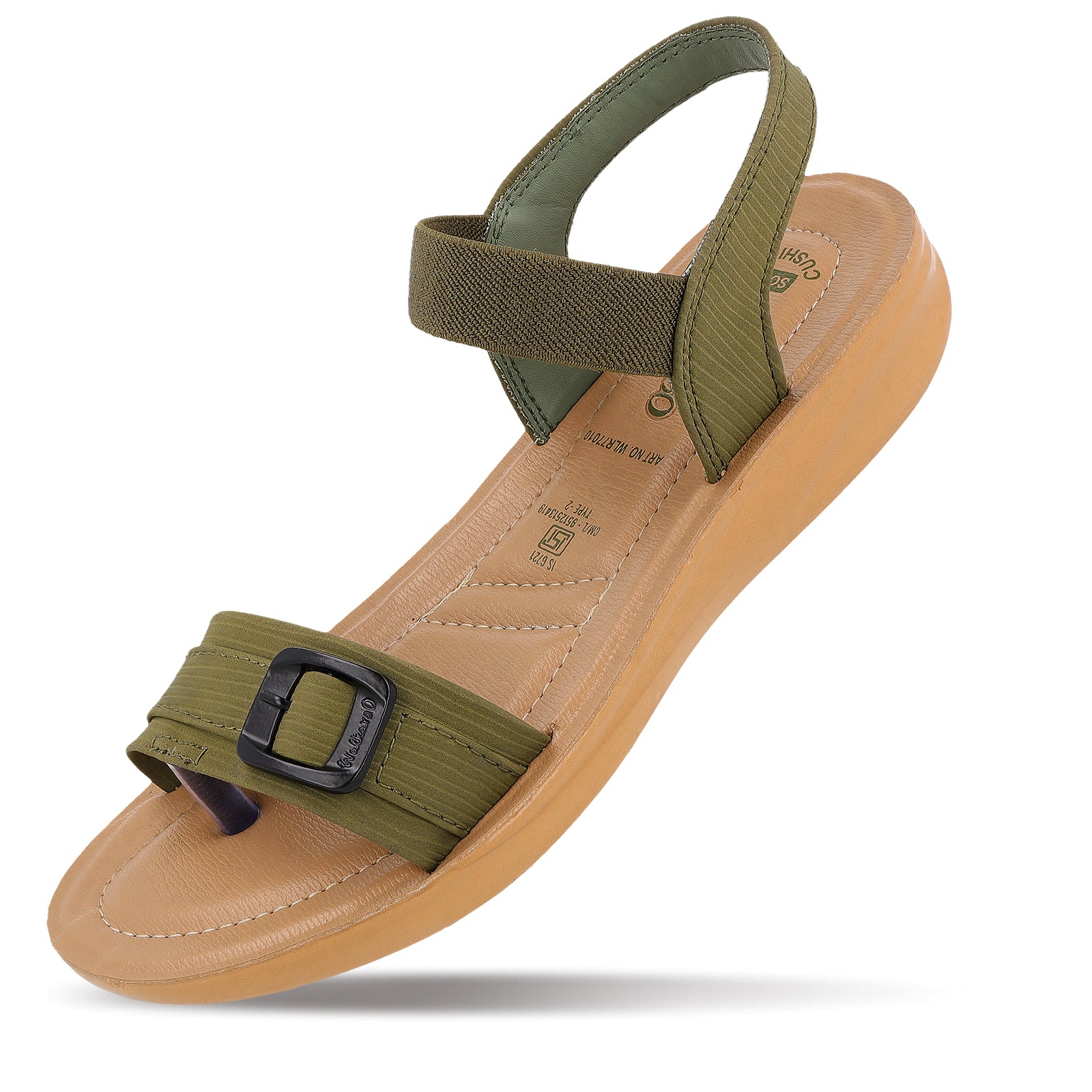 Women's Daily Wear Sandals - WLR77010 Olive Beige
