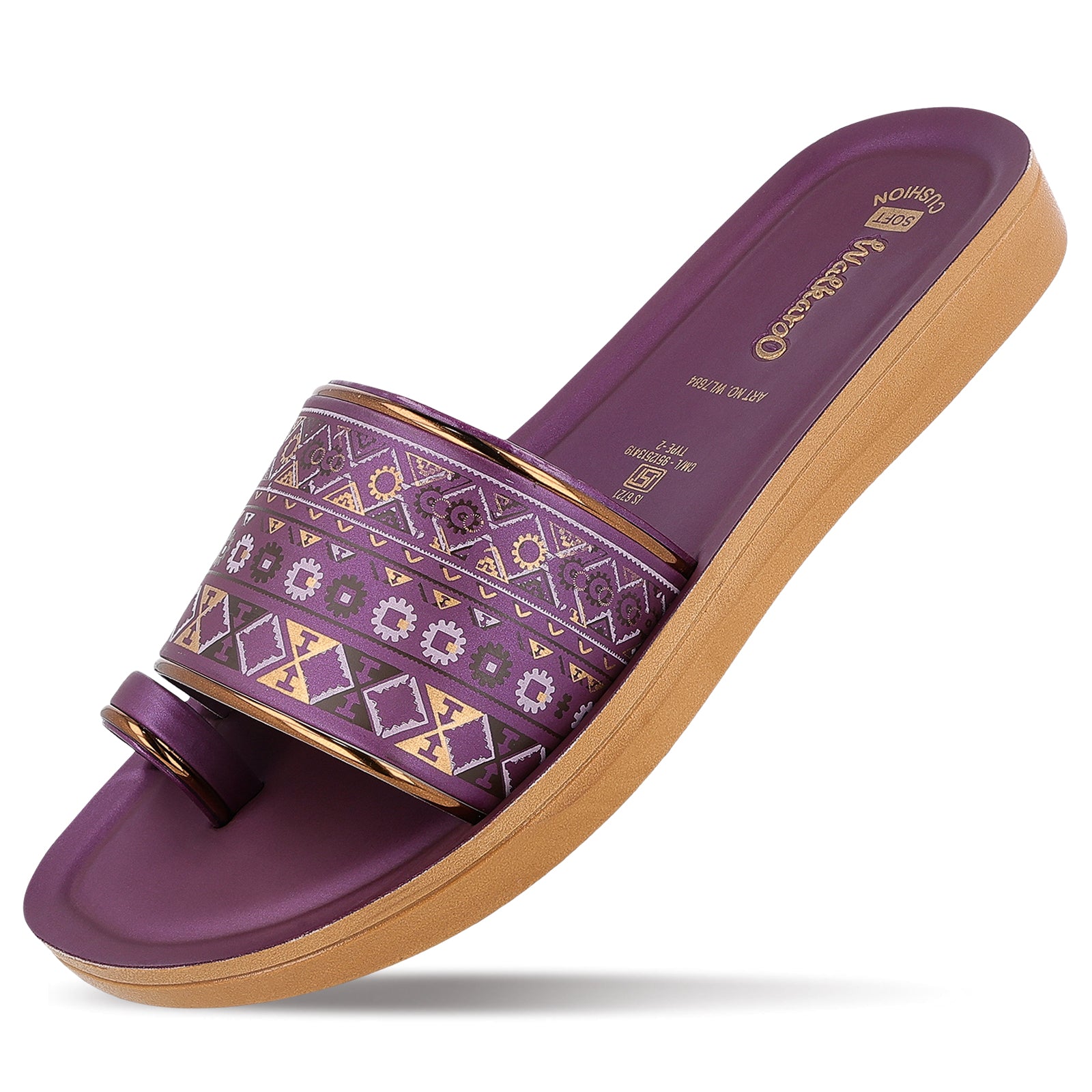 Women's Slide Sandals - WL7684 Plum