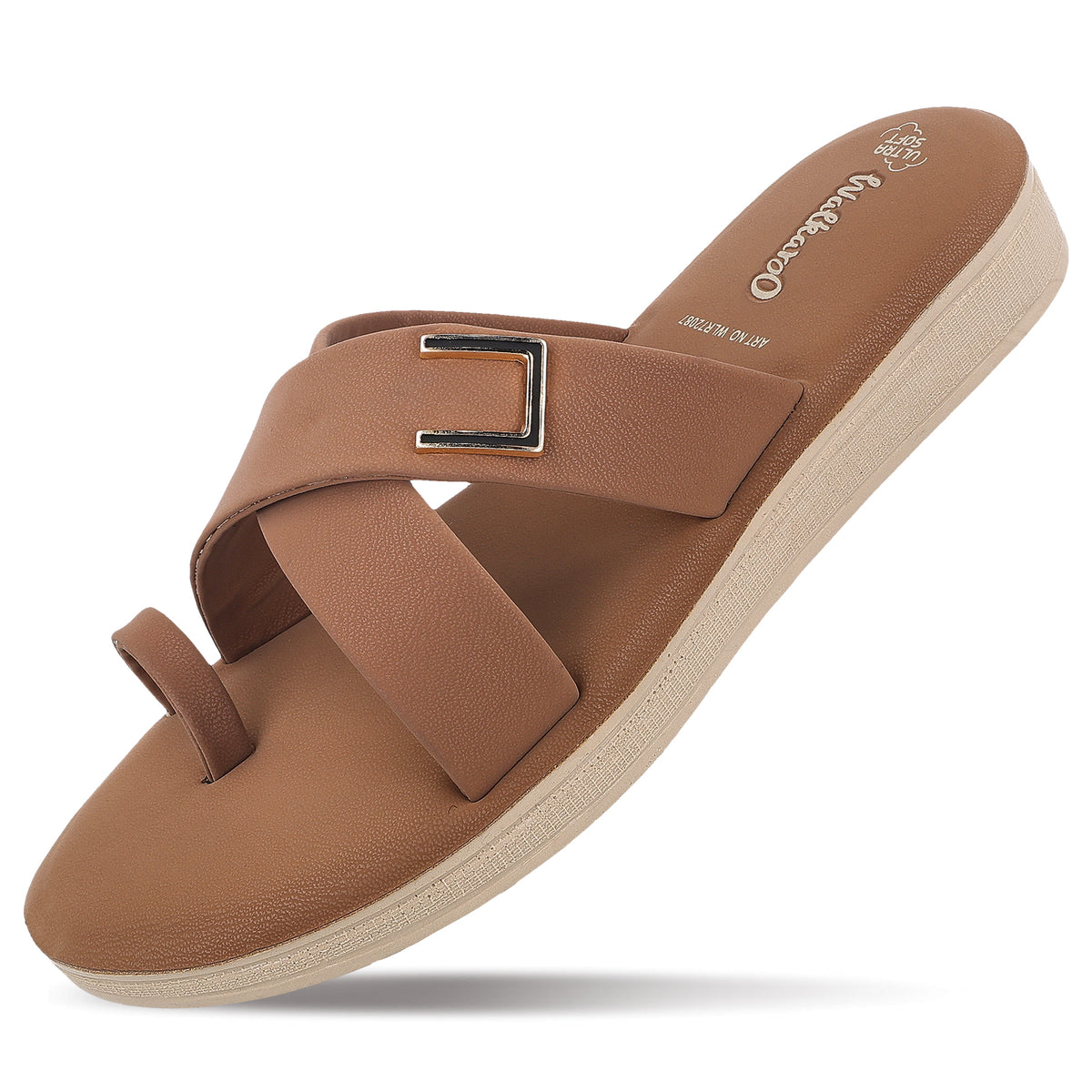 Women's Daily Wear Sandals - WLR72087 Toffee
