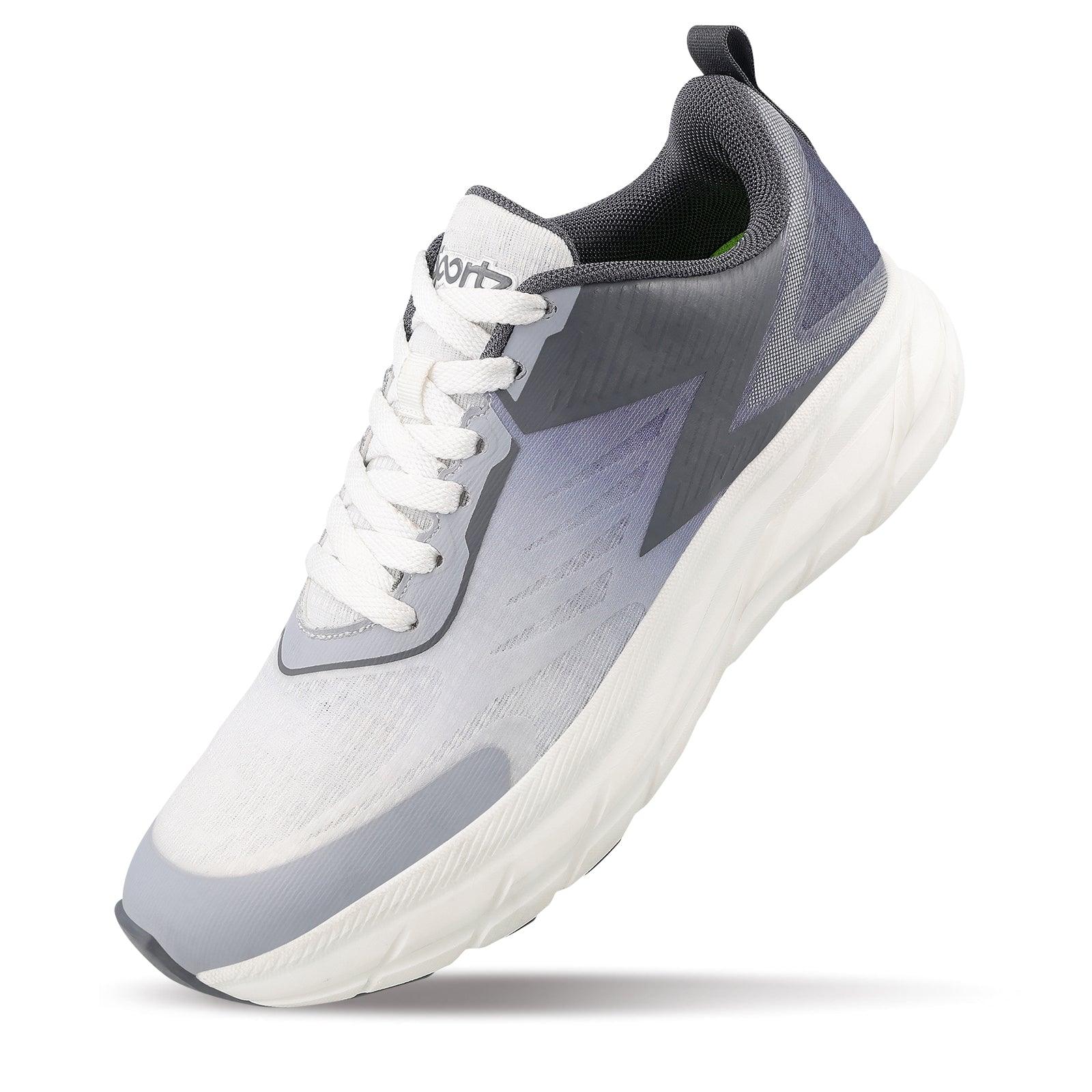 Men's Lace-up Sports Shoe - WS97543 White Grey